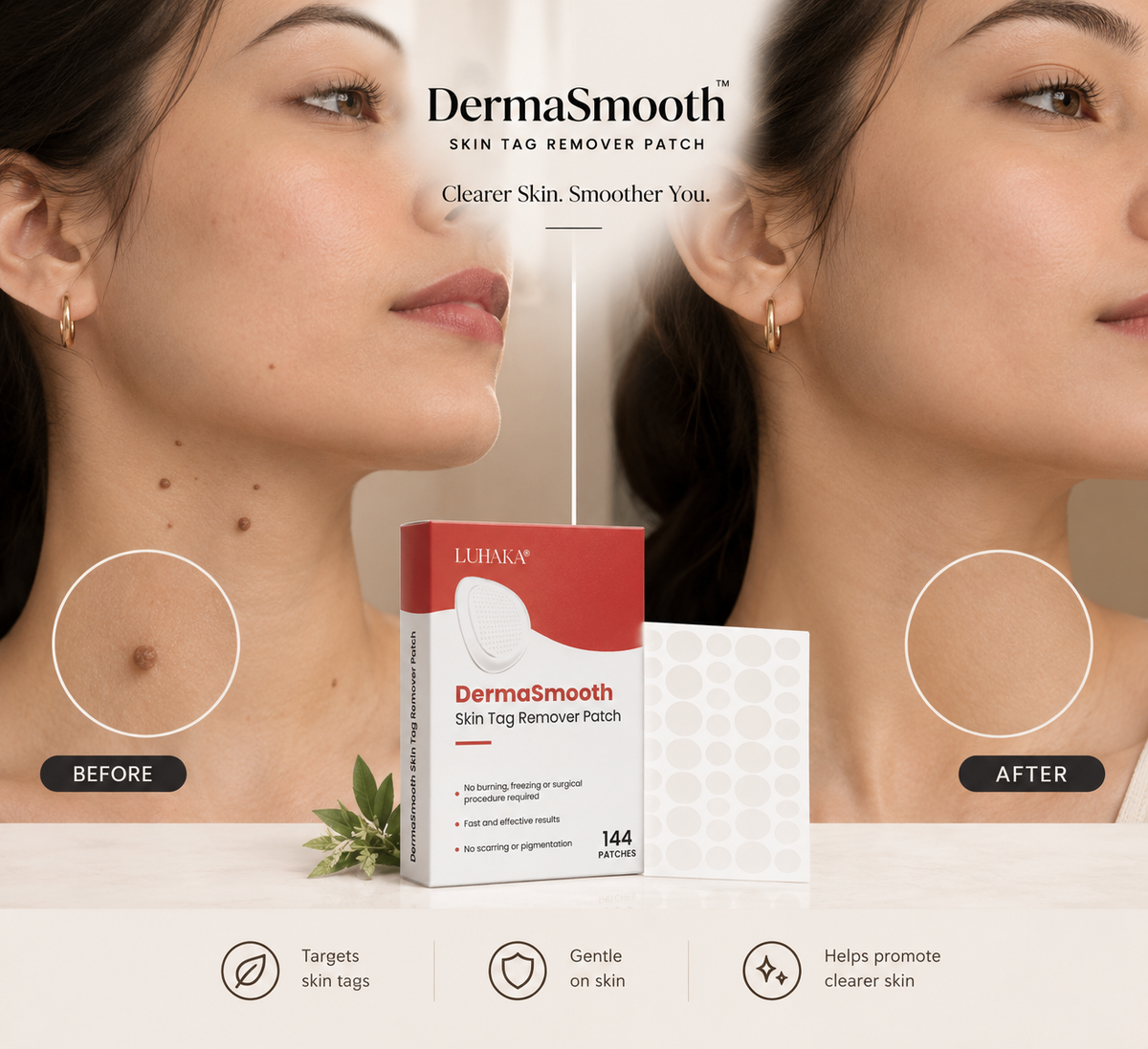 DermaSmooth™ Skin Tag Remover Patches